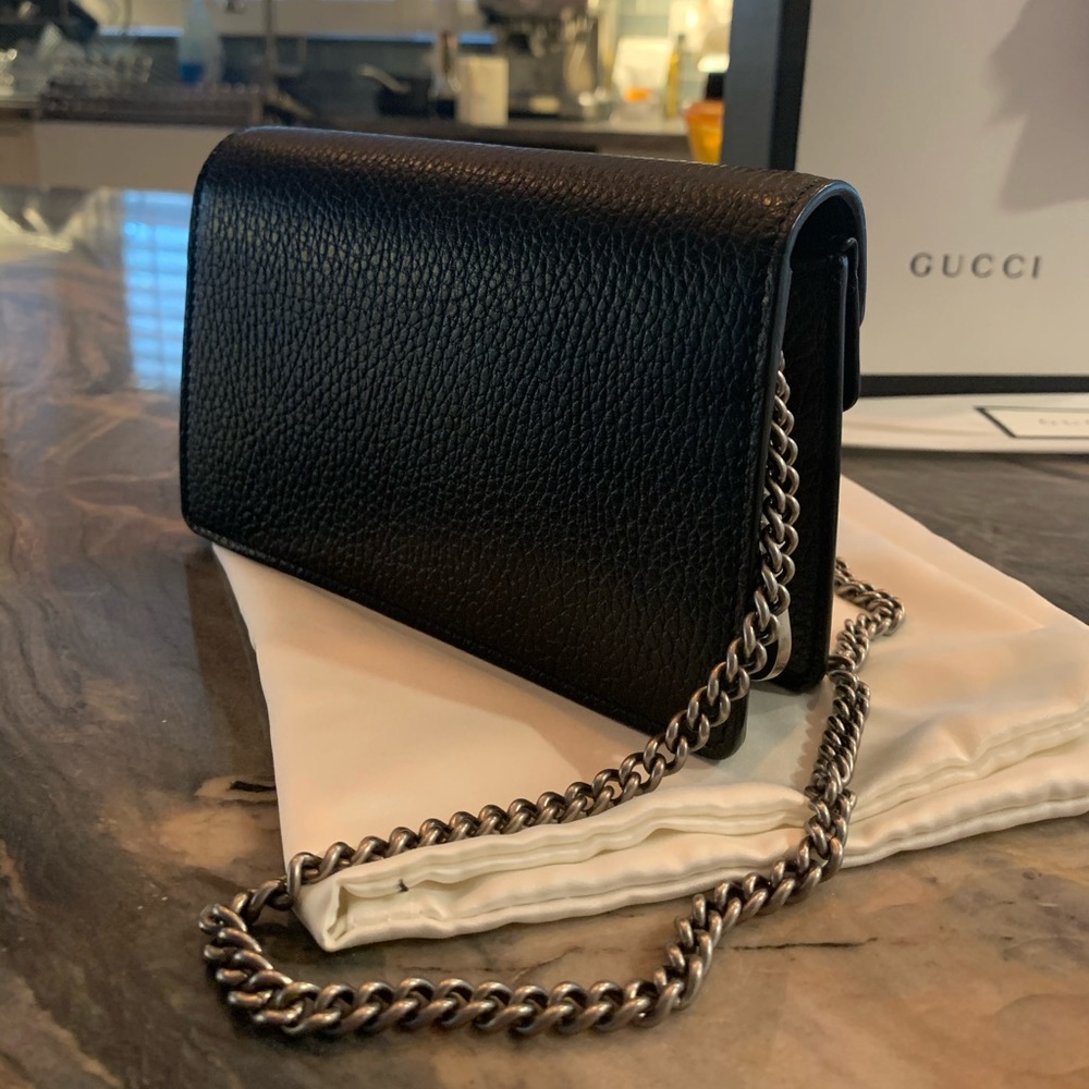 Gucci Dionysus Super Mini Black Grained Leather - Picture 5 of 16